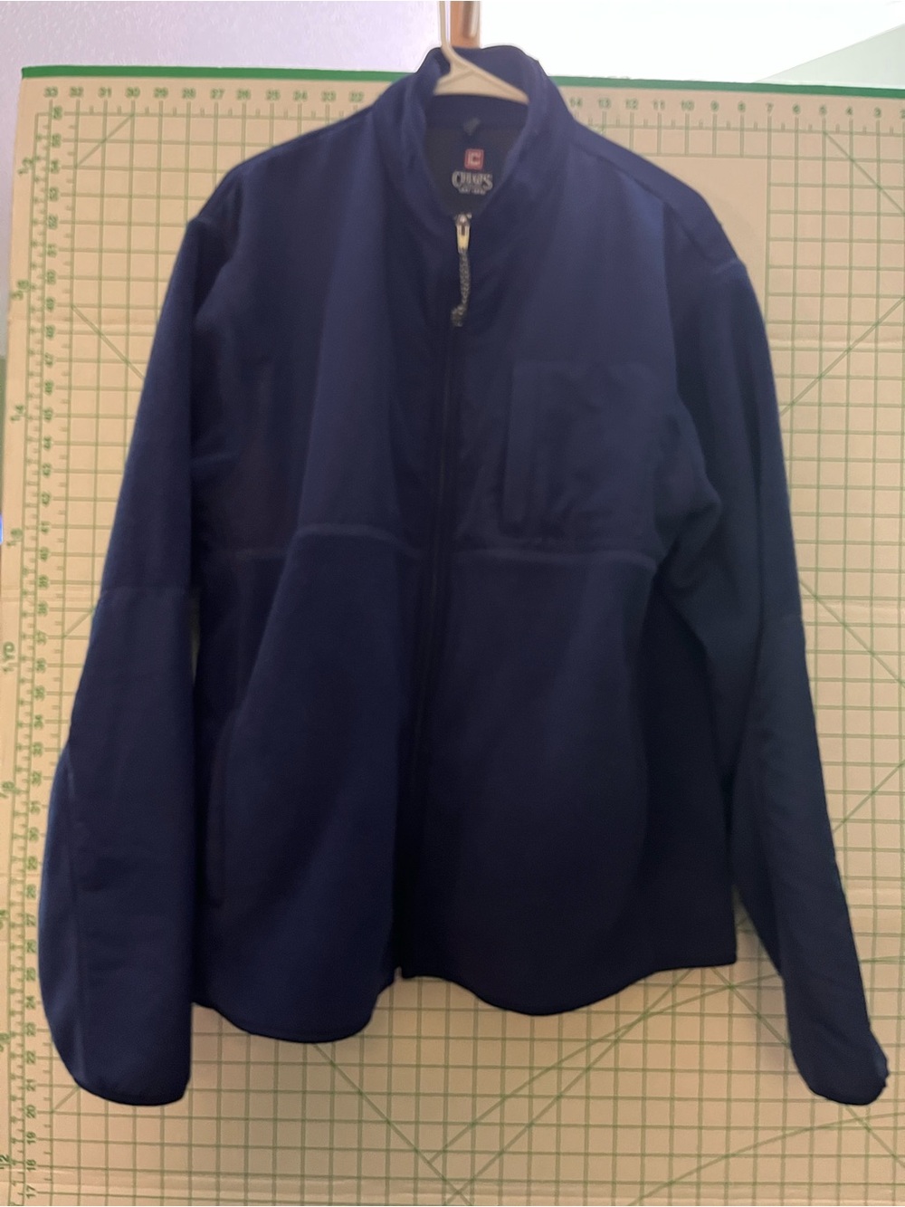 Men’s Navy Chaps Full-Zip fleece Jacket
